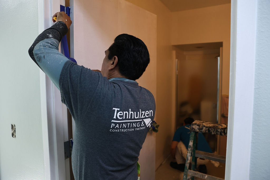 Volunteers renovated the vacant PAWS facility for staff, cat care and animal X-rays.