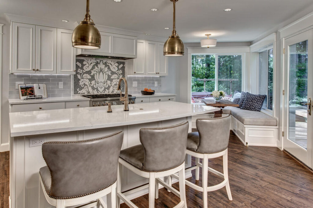 Mill Creek Kitchen Remodel counter island and pendants