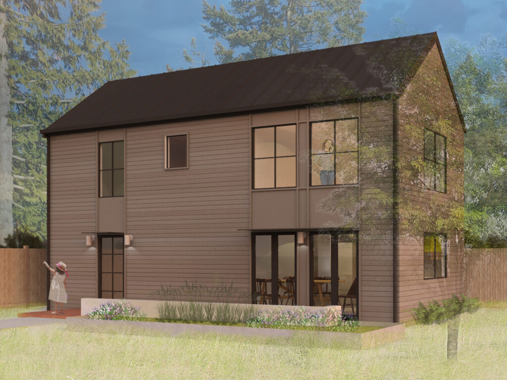 The Schooner by Fivedot Architects pre-approved DADU in Seattle.