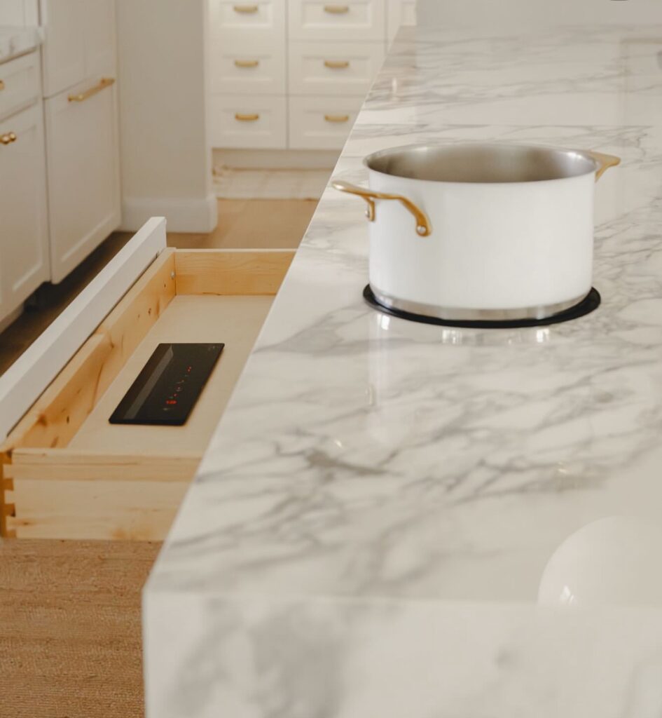 Kitchen countertop cooking